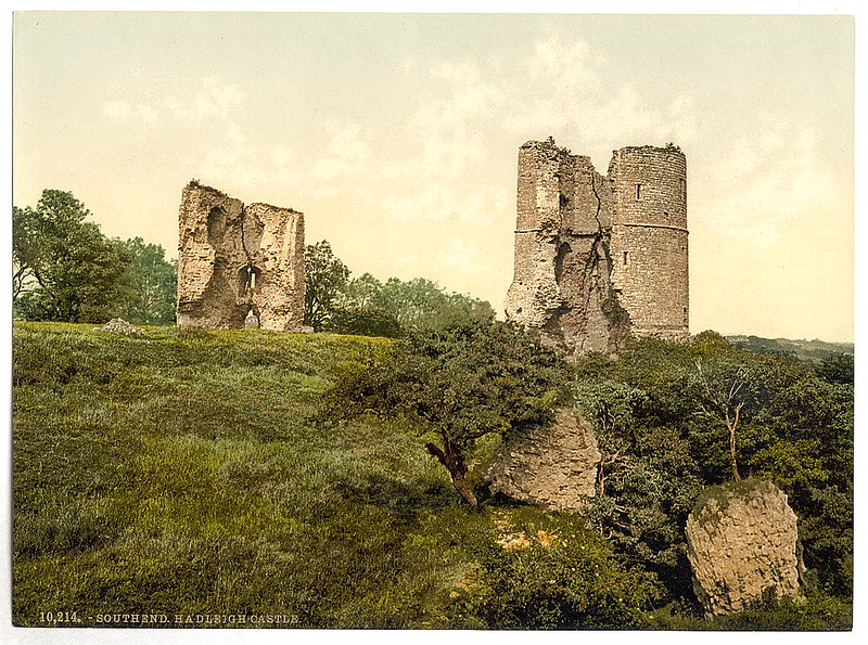 The ruins of Hadleigh Castle. Courtesy Library of Congress on Flckr Commons https://flic.kr/p/fuUt7n
