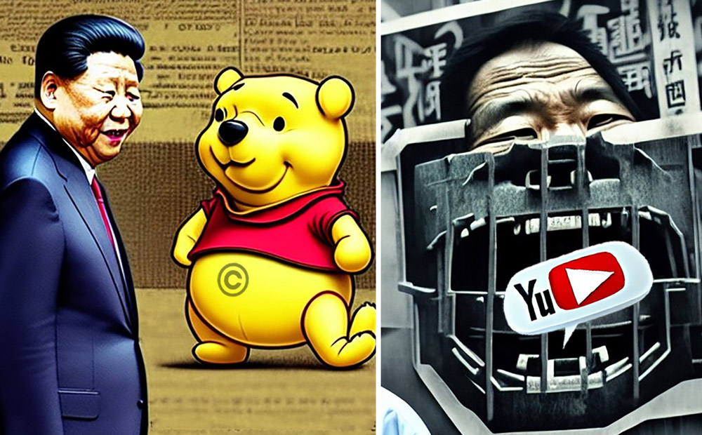 China, censorship, Pooh, Youtube, Xi Jinping, human rights