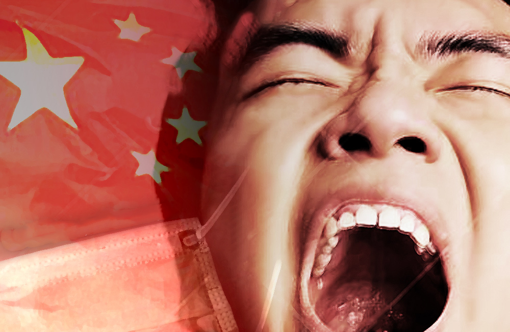 China, covid, scream, protest, human rights, resistance, oppression