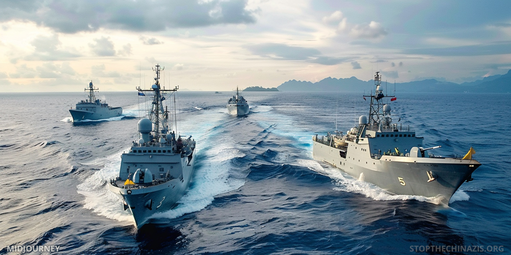 Taiwan island ocean ships threat invasion defense