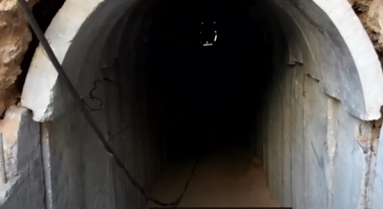 Underground tunnel built by Hamas