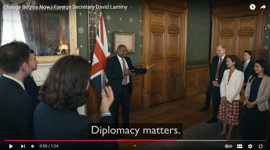 British Foreign Secretary David Lammy says diplomacy matters