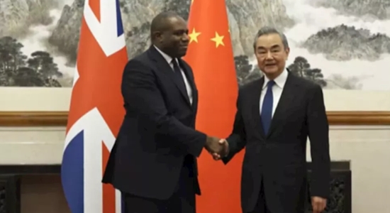 David Lammy and Wang Yi