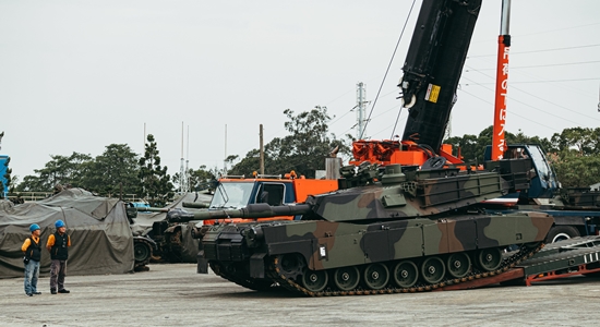 M1A2T Abrams tanks begin to arrive in Taiwan